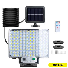 106LED Solar Light Motion Intelligent Sensor IP65 Waterproof for Summer Nights Solar Power Outdoor Lighting No Electricity Bill