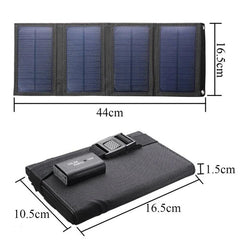 50W Foldable Solar Panel Kit 5V USB Sunpower Solar Cells Bank Pack Waterproof Solar Plate For Outdoor Camping Hiking Charger