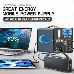 ZKon Power Station Portable 1000W 2000W 3000W 220V Solar Generator Electric Power Plant UPS Lifepo4 220V Solar For Home Camping