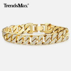 Miami Gold Curb Cuban Bracelet